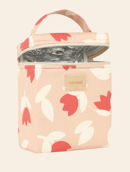 Insulated baby bottle & lunch bag Hyde Park - Red tulips