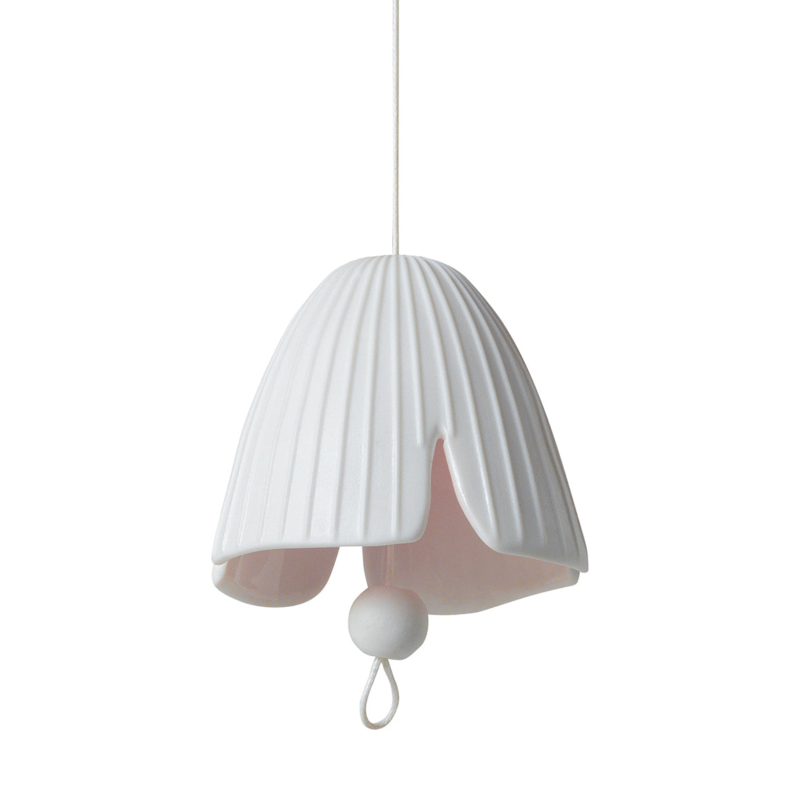 Hanger Pink Flower Lilly porcelain ornament