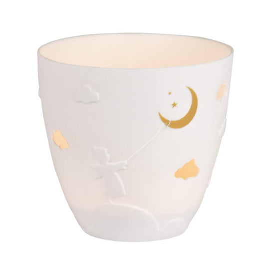 Poetry light angel Tealight holder gold porcelain