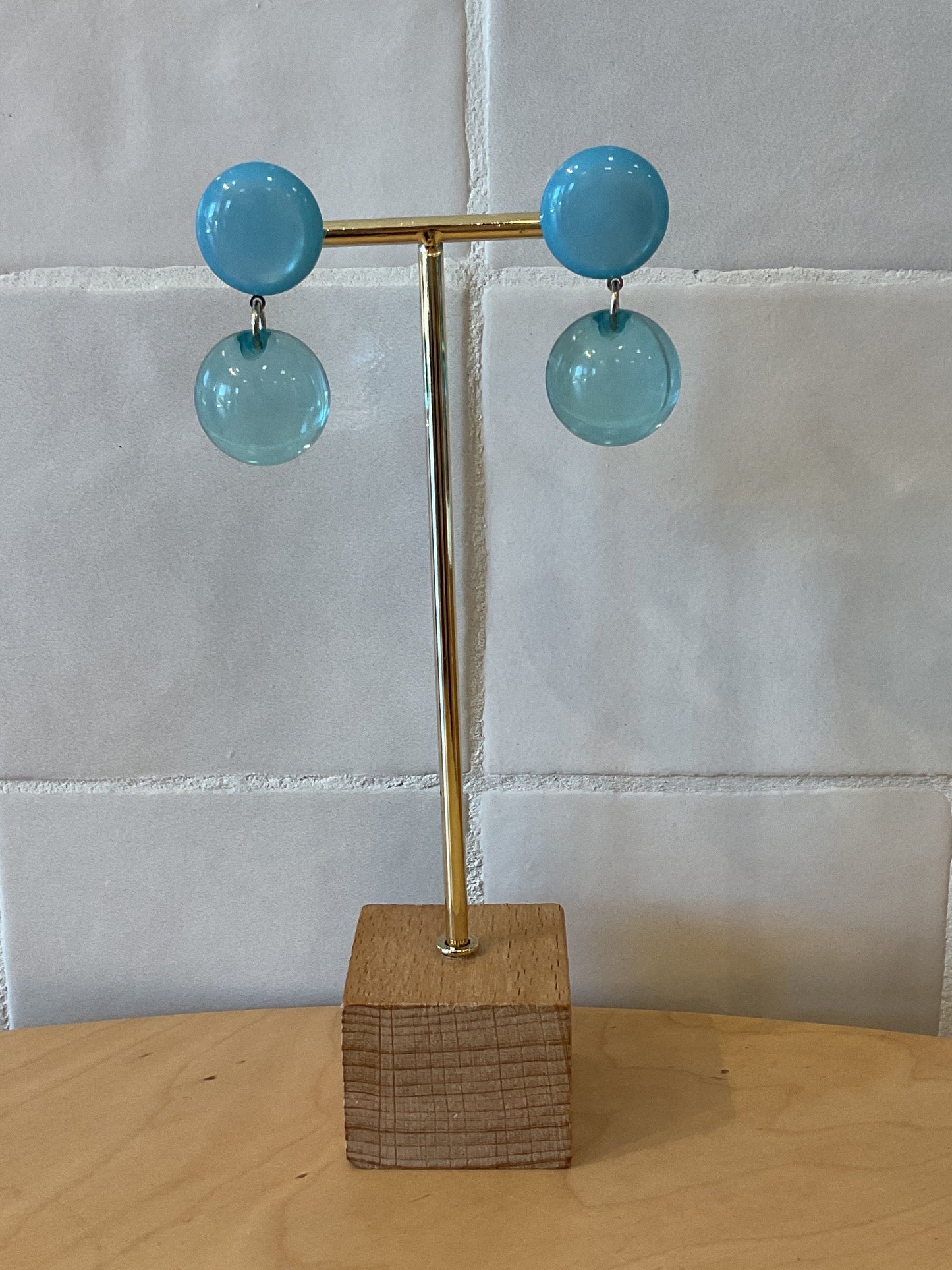Ball Small Blue Earrings