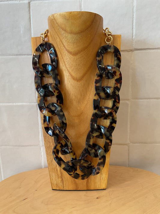 Tokyo necklace maille Brown
