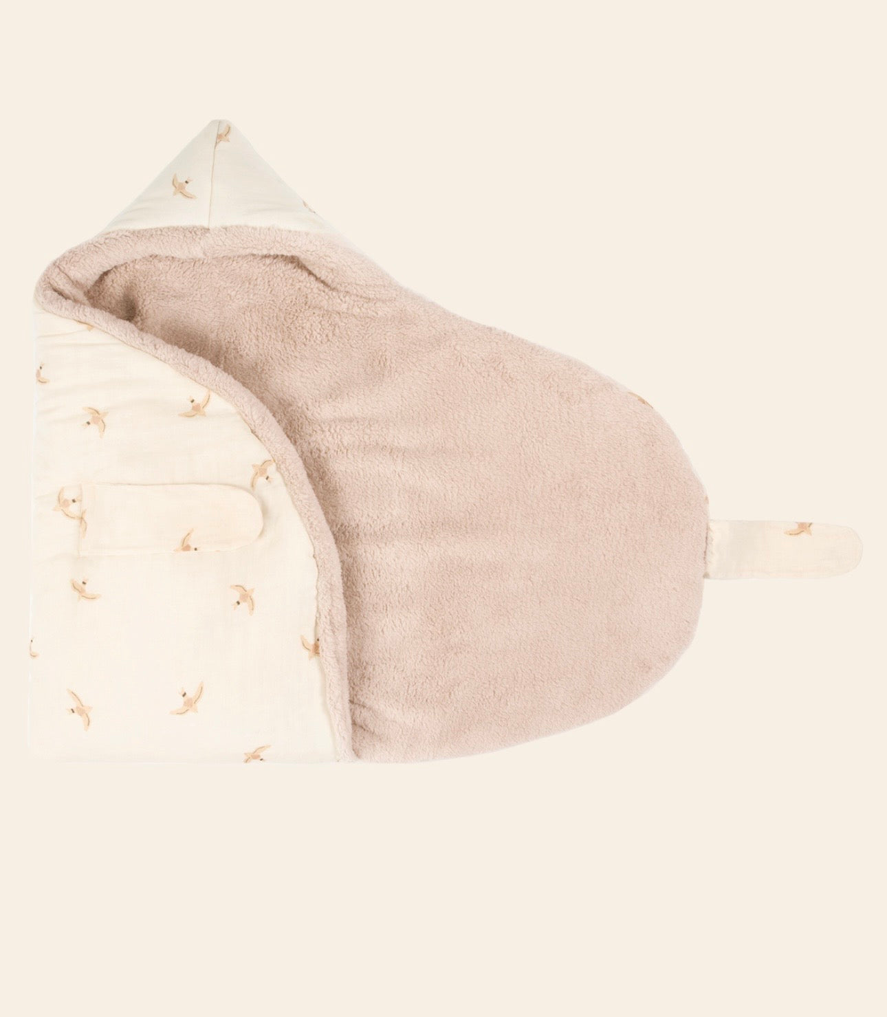 Baby Nest/Nid d’ange Wabi Sabi cozy (0-3M) - Nude Haiko Birds Natural