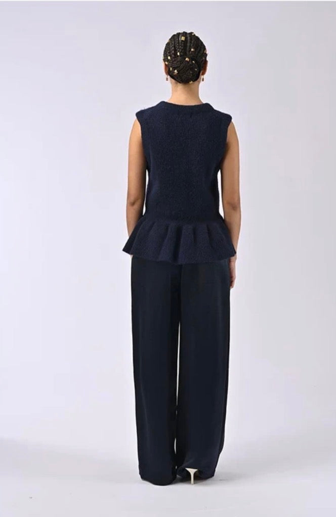 Ayline Wool Cardigan Navy