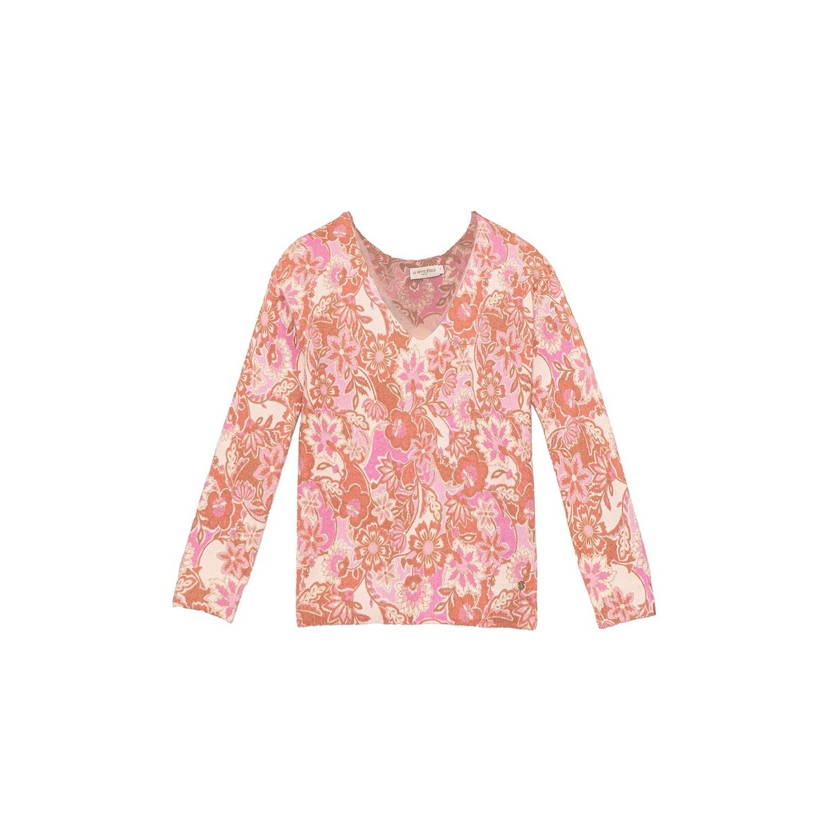 Margot Sweater Reversible Print Cashmere
