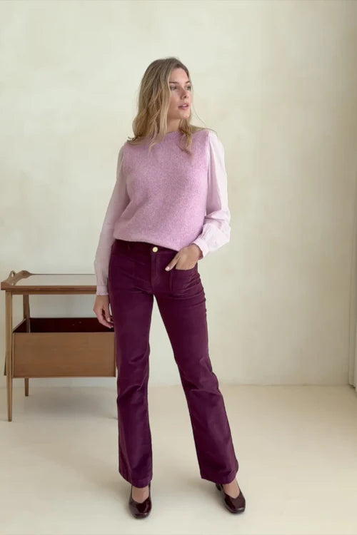 Sonny Pants Velvet Wine Lees