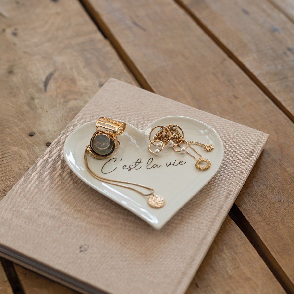 Heart Plate “C’est la vie”