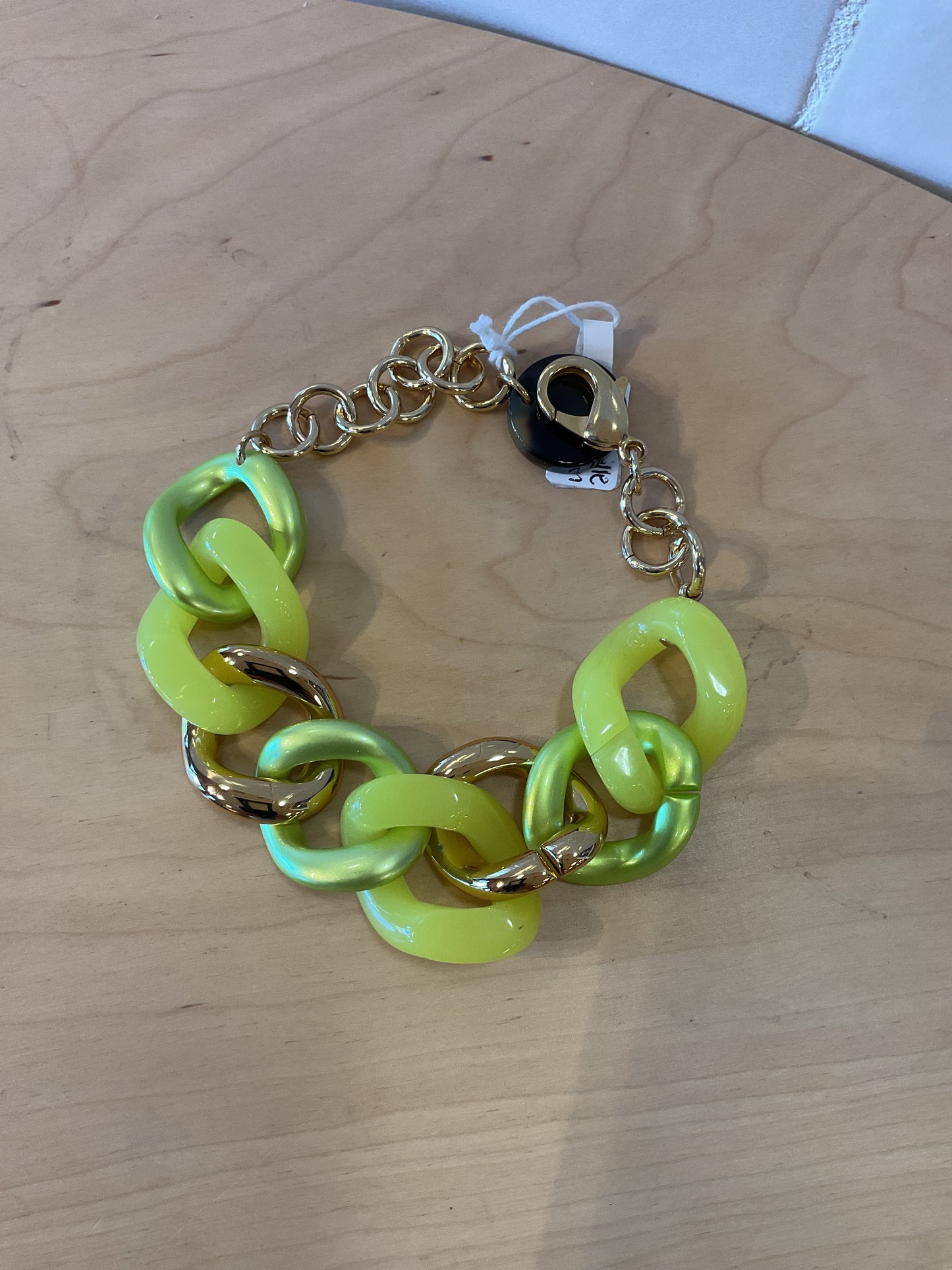 Small Maille Bracelet Green-Gold-Yellow