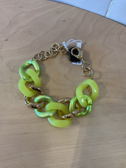 Small Maille Bracelet Green-Gold-Yellow