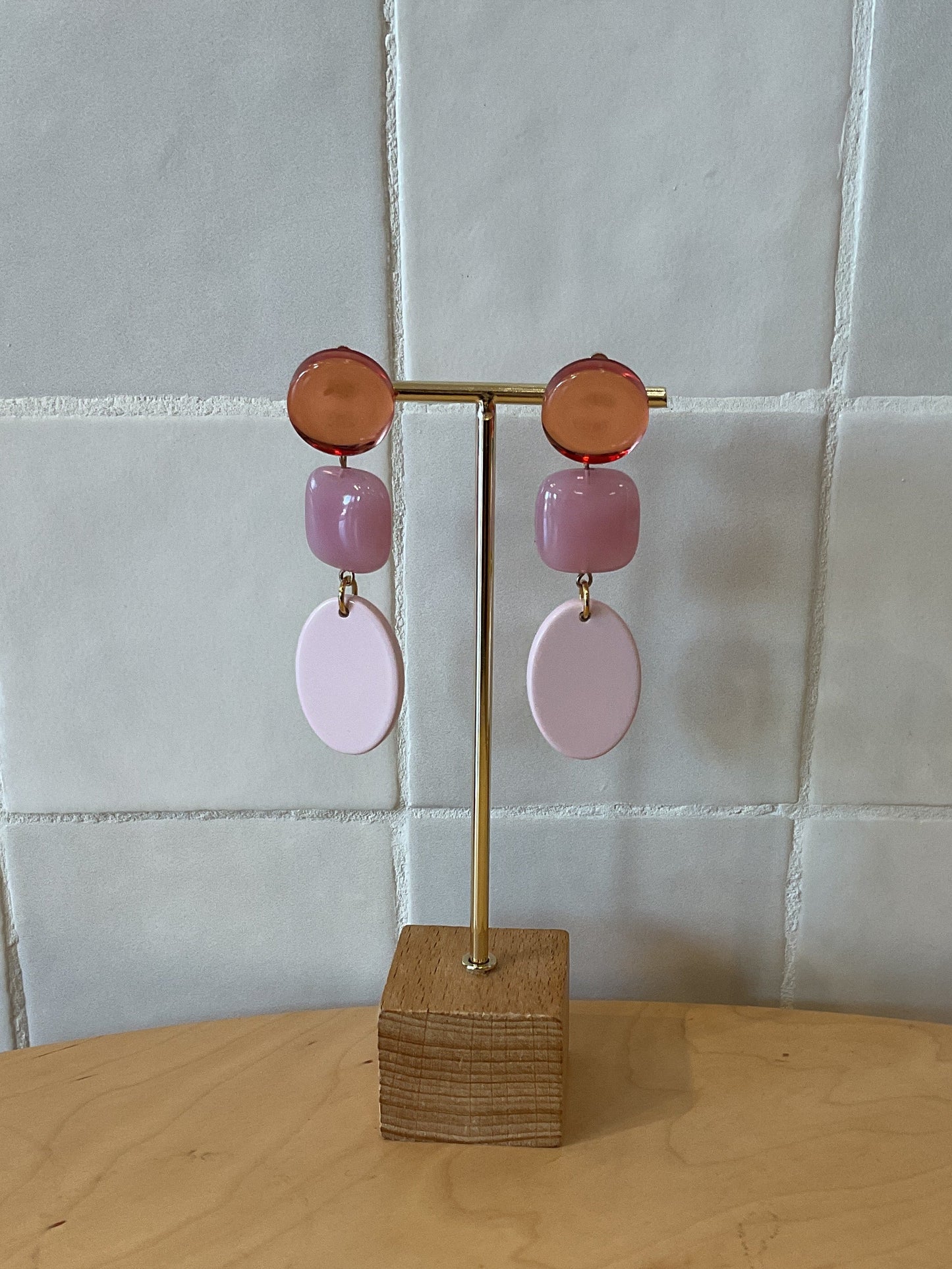 Clarissa Earrings Pink