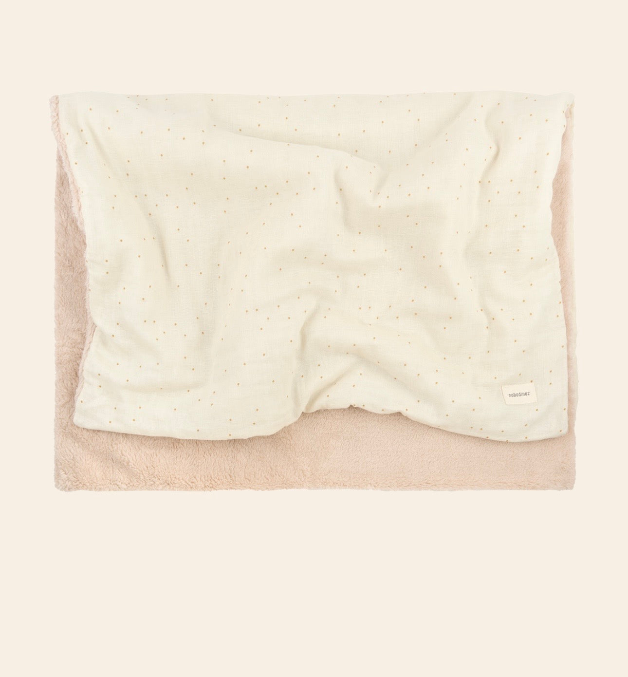 Wabi Sabi Baby blanket Washed double Muslin - Natural sweet dots