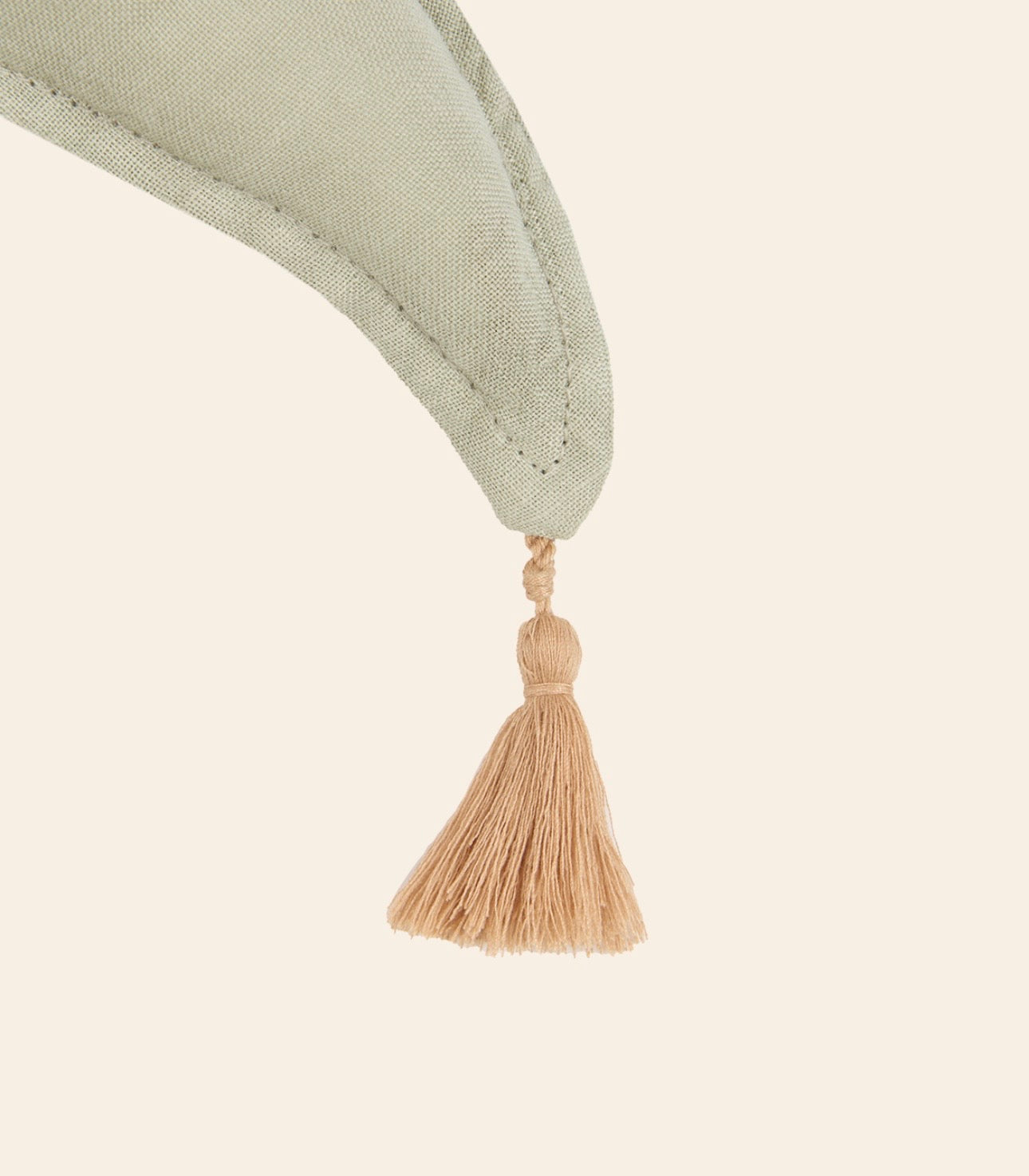 L1N0 Moon cushion linen - Green Matcha