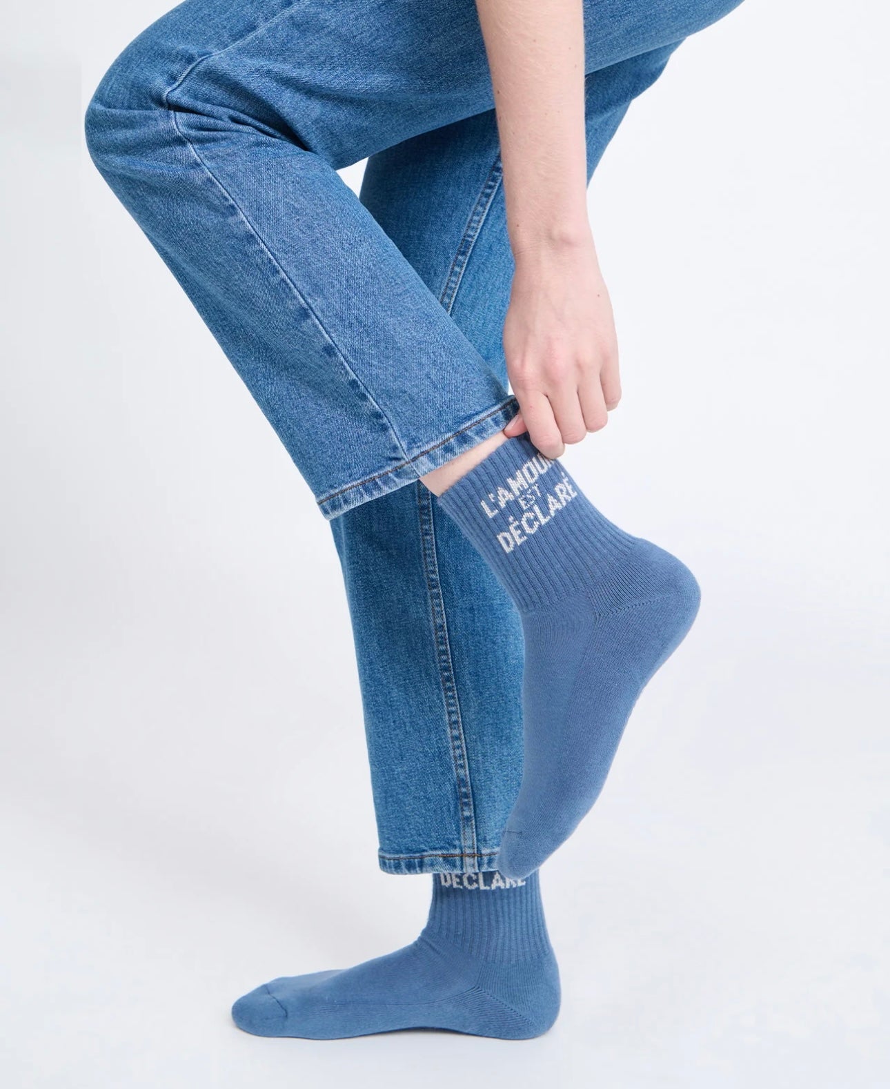 Socks “L’Amour est déclaré” Women/Men Blue