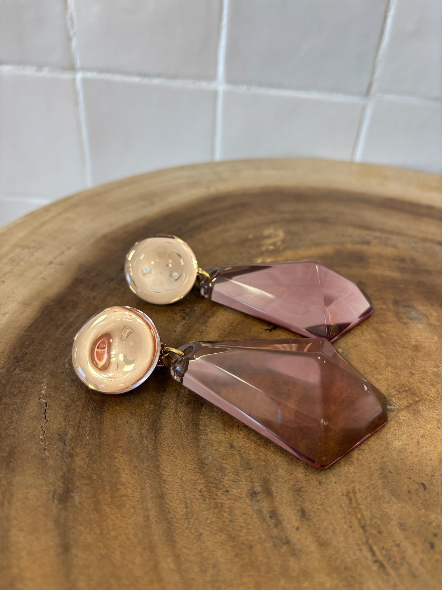 Pampilles earrings old pink