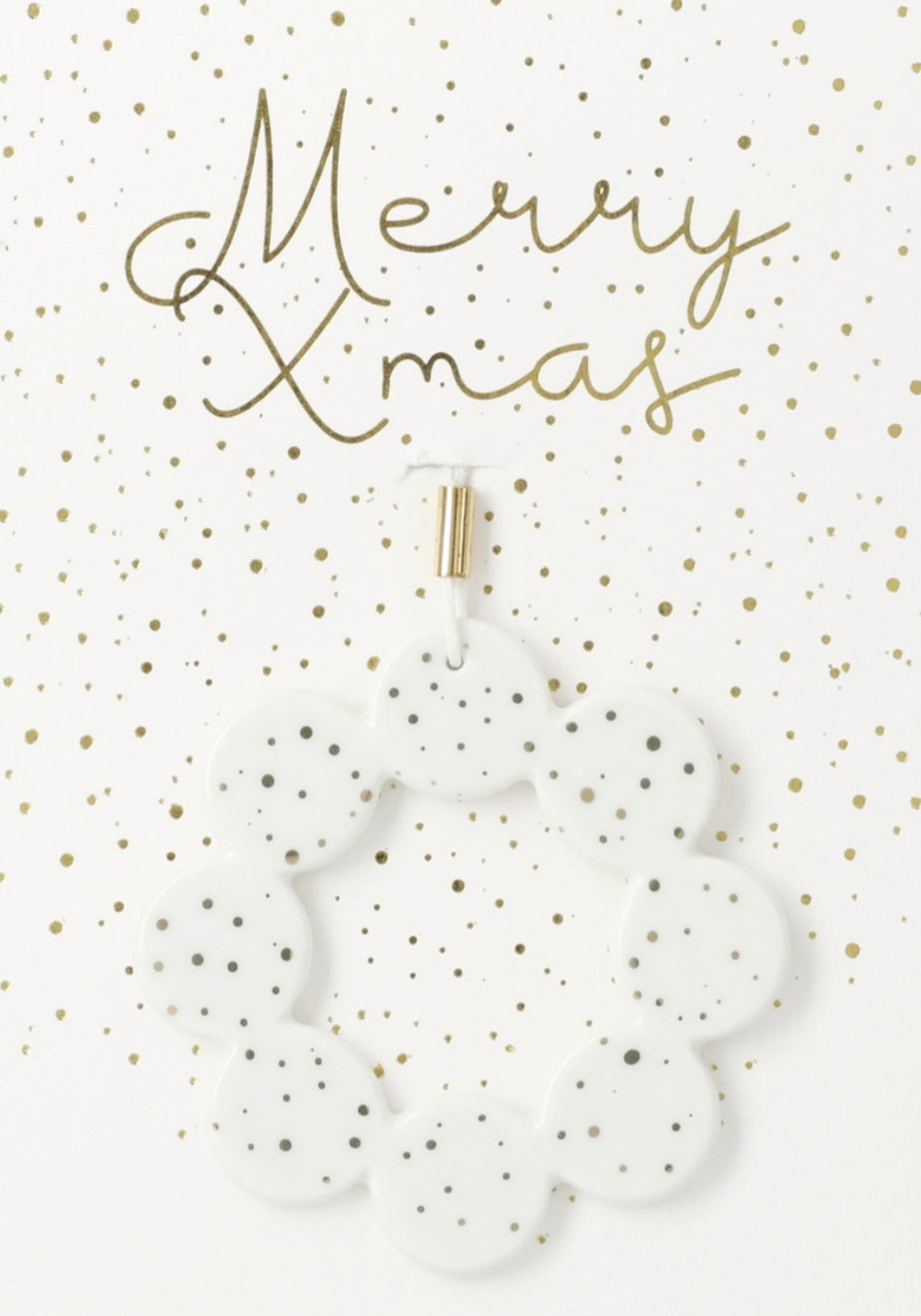 Merry Christmas Greeting Hanger Ornaments