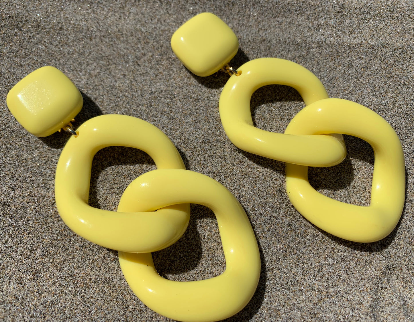 Maille Earrings Yellow - Francine Bramli
