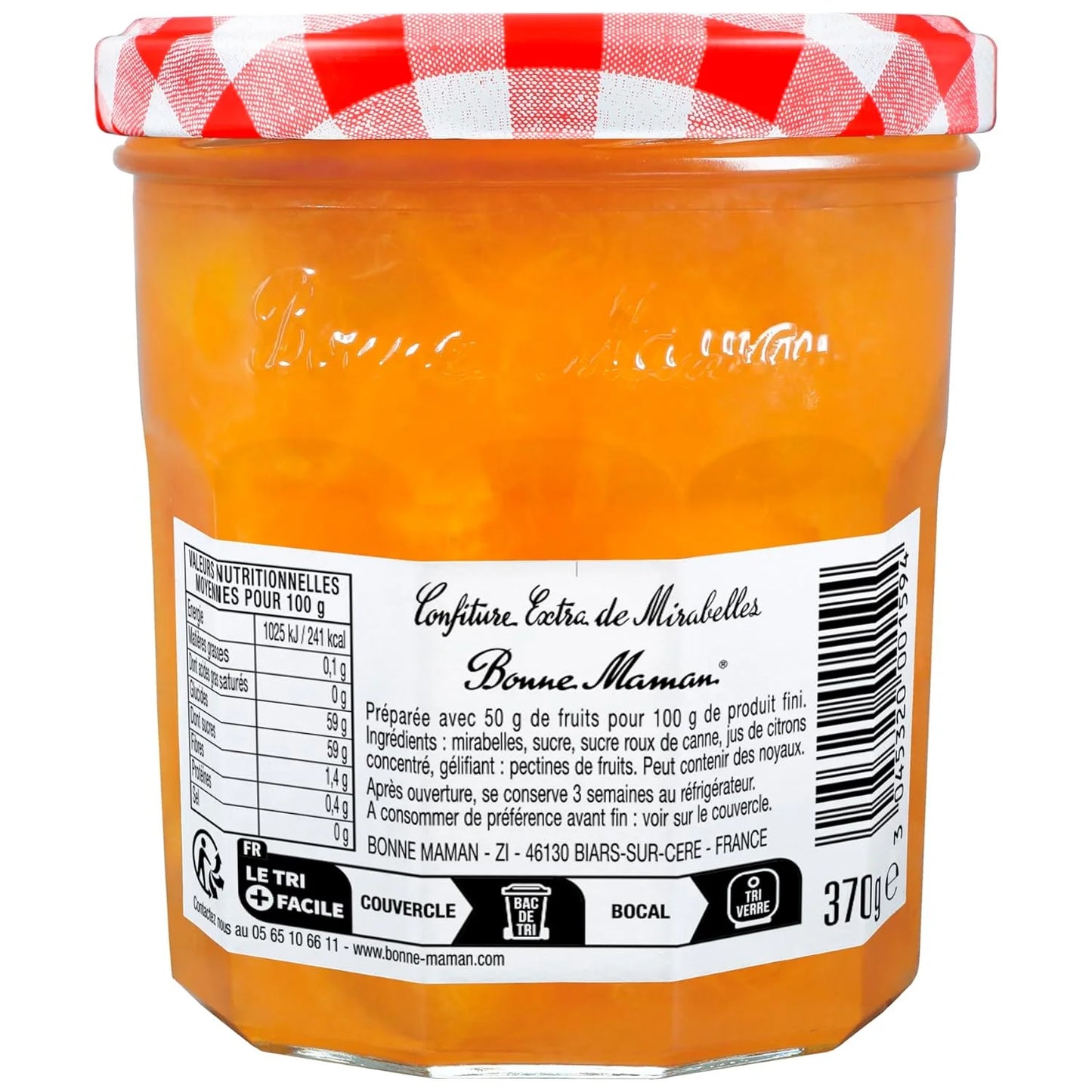 Mirabelle Jam Bonne Maman 370g - 13 oz(Golden Plum Jam)