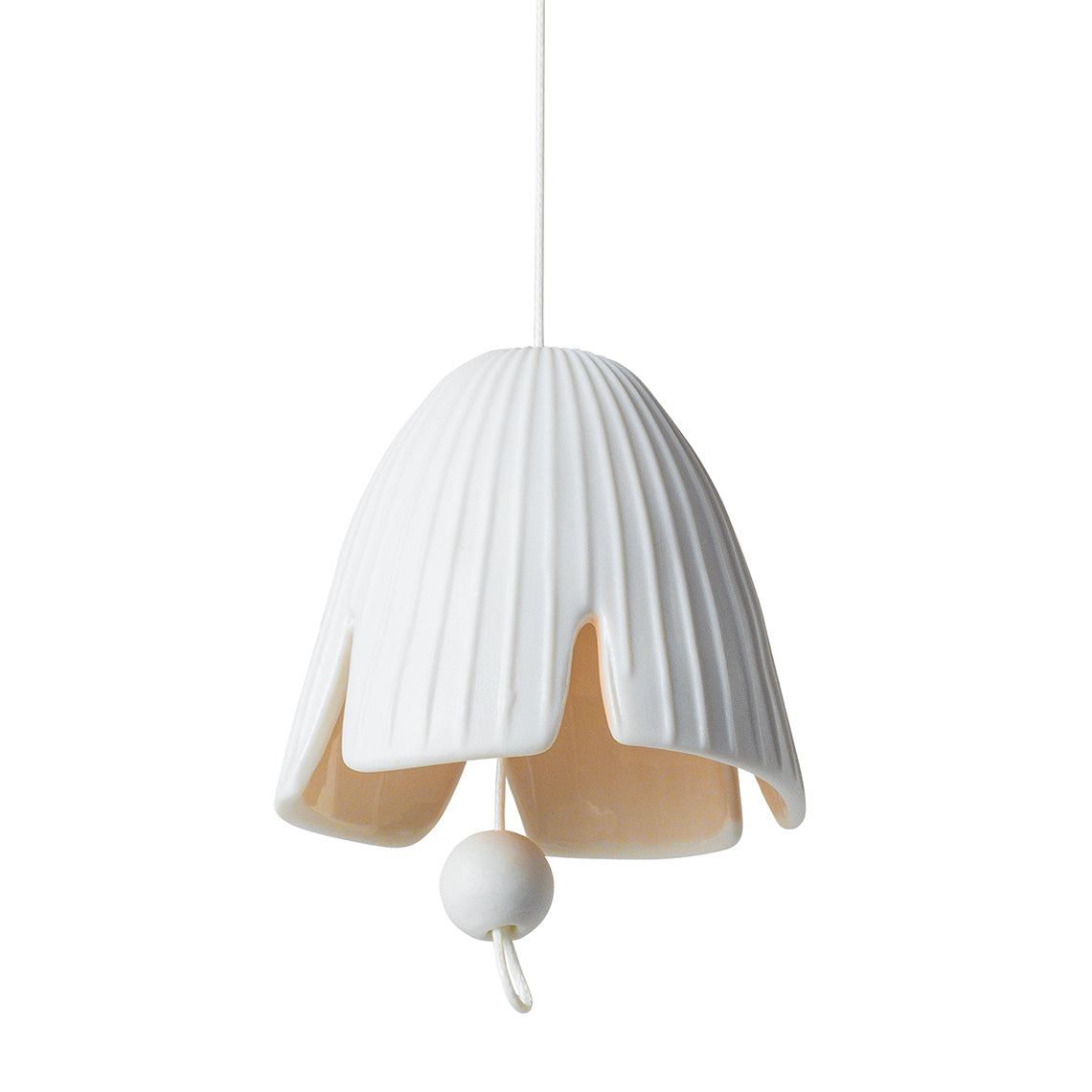 Hanger Beige yellow Flower Daisy porcelain ornament