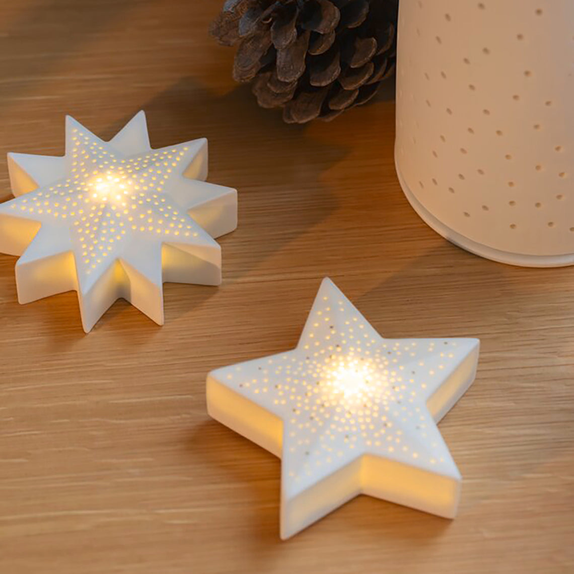 Porcelain LED with Gold Stardust