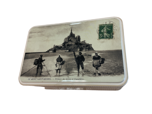 Galettes pure butter biscuits Mt St Michel Vintage Tin Maison Peltier