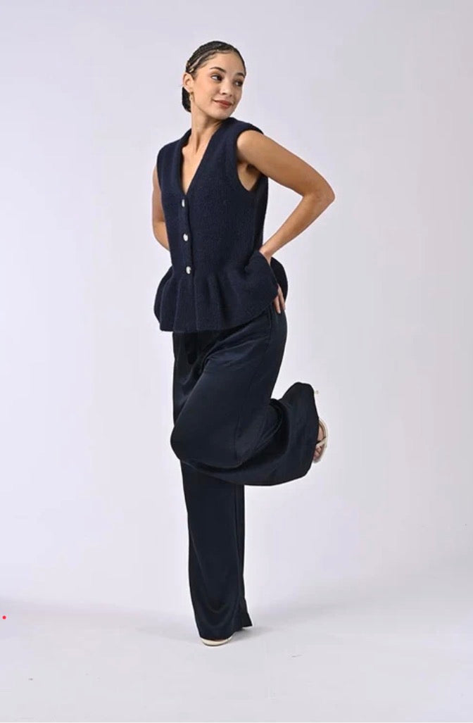 Ayline Wool Cardigan Navy