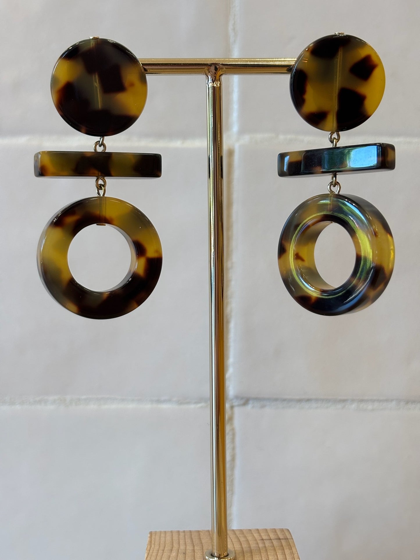 Lovie Earrings acetate brown
