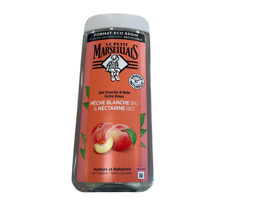 Bath & Shower gel peach & nectarine - Le Petit Marseillais 65cl-22fl.oz