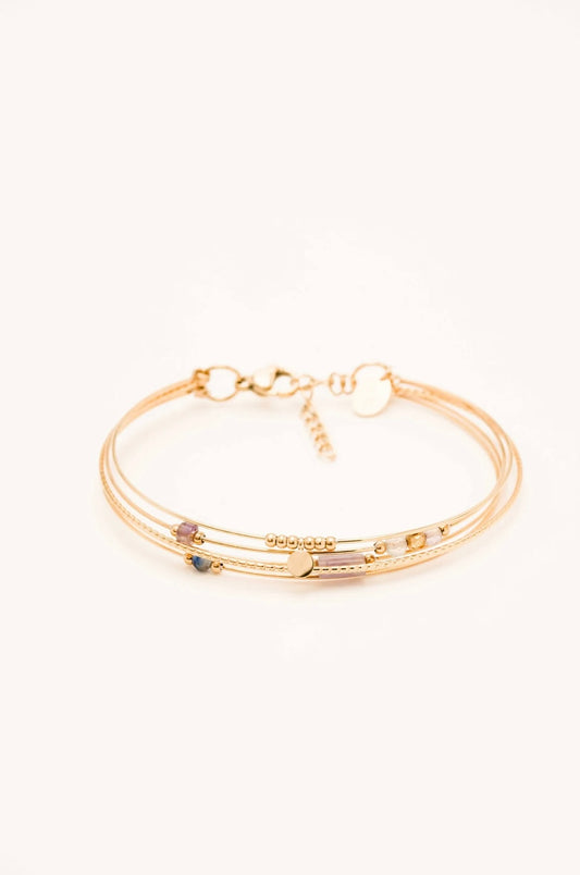 Enya Ametyst Bracelet Gold