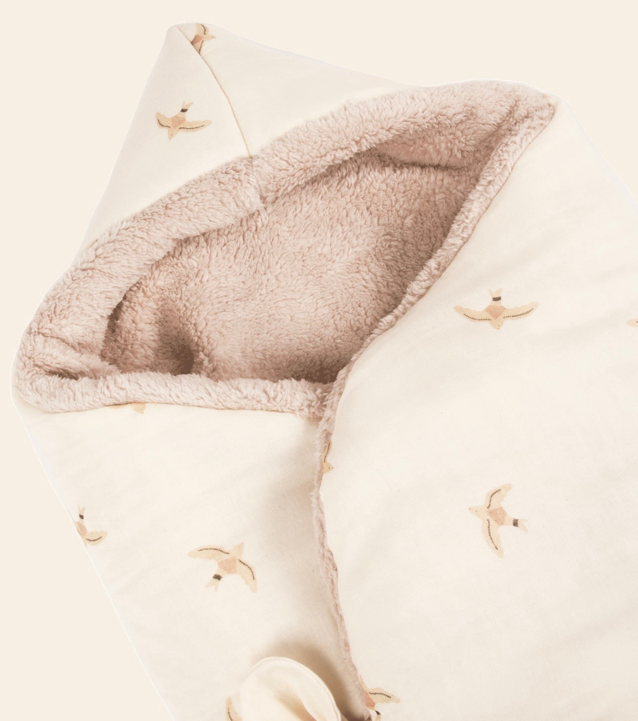 Baby Nest/Nid d’ange Wabi Sabi cozy (0-3M) - Nude Haiko Birds Natural