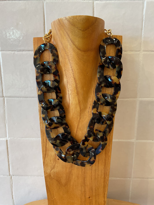 Tokyo necklace maille Brown