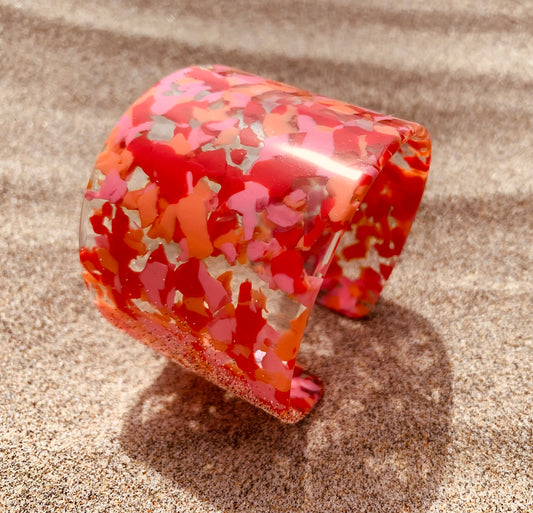 Rosie XL Bracelet Flowery Pink - Francine Bramli