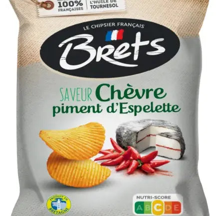 Potato Chips goat cheese & espelette chili pepper 125g - Brets