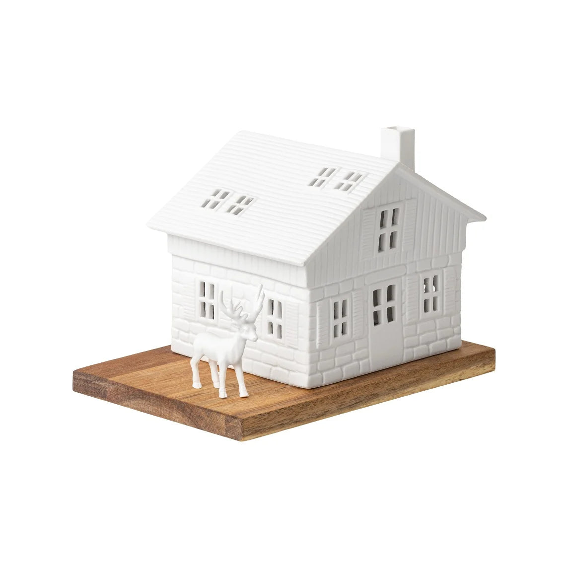 House ski hut w deer