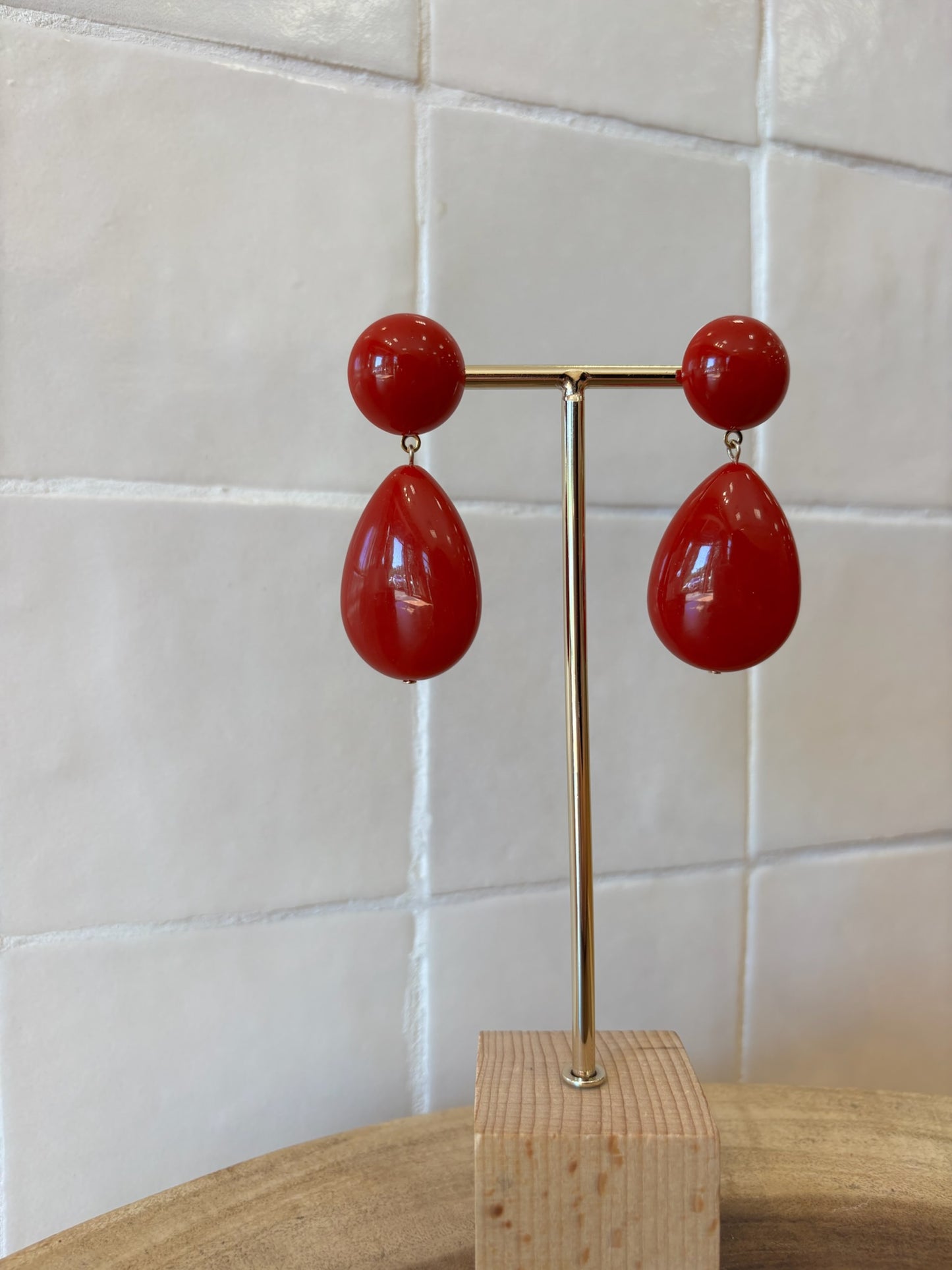 Cuba Earrings Raspberry