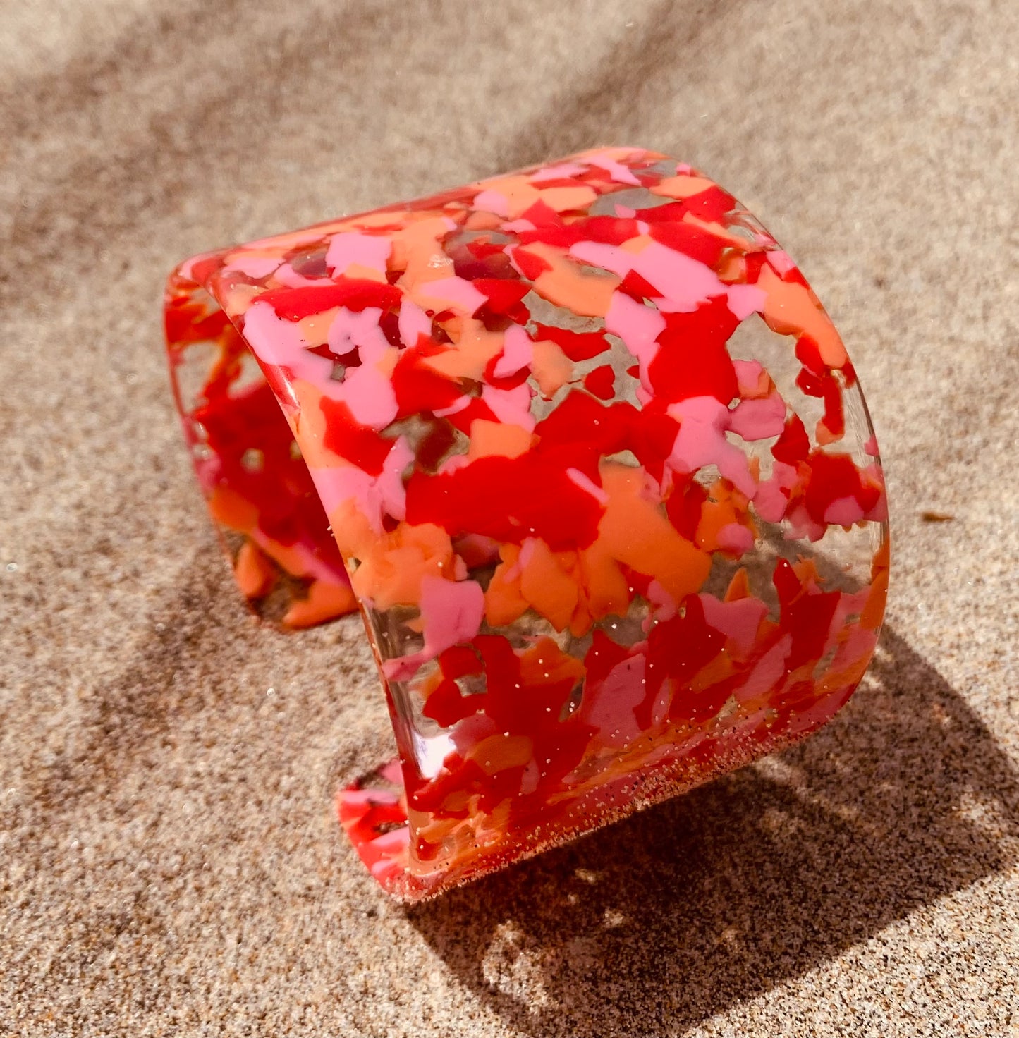 Rosie XL Bracelet Flowery Pink - Francine Bramli
