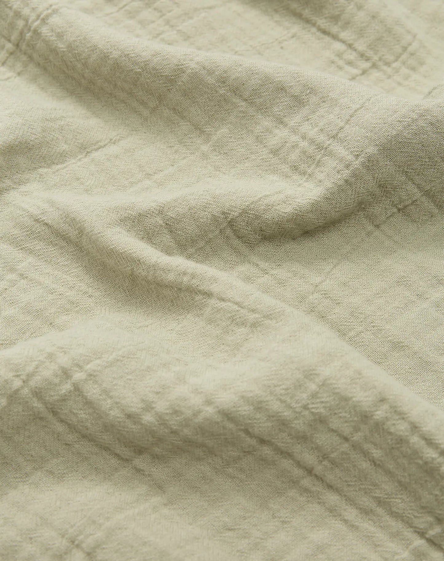 Wabi Sabi Baby blanket Washed double Muslin Gauze cotton - Green Matcha