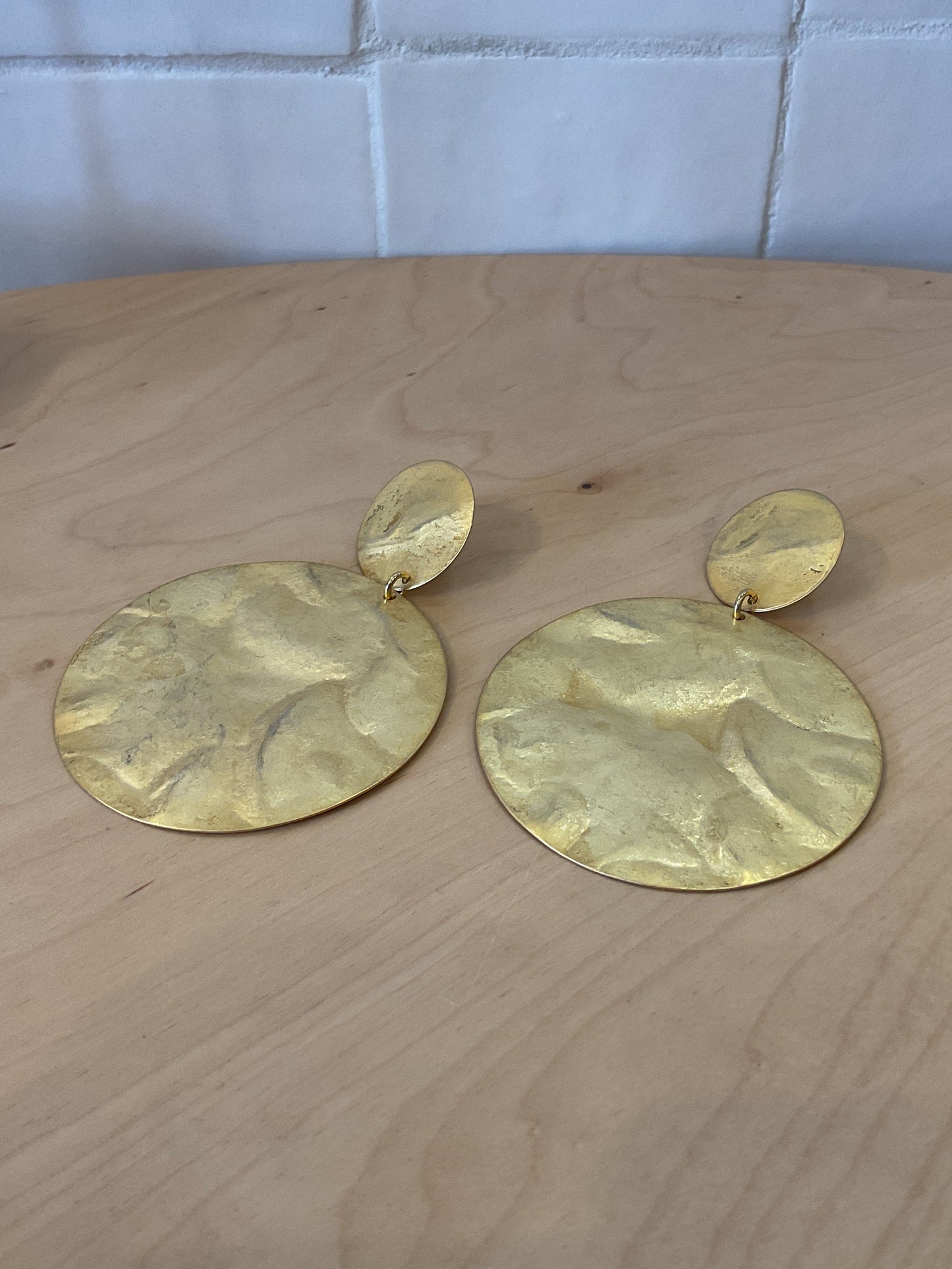 Ausar gold pierced Earrings - Francine Bramli