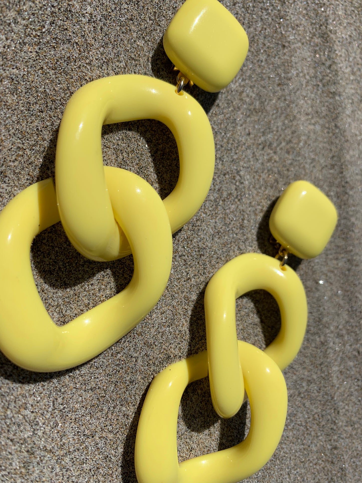 Maille Earrings Yellow - Francine Bramli