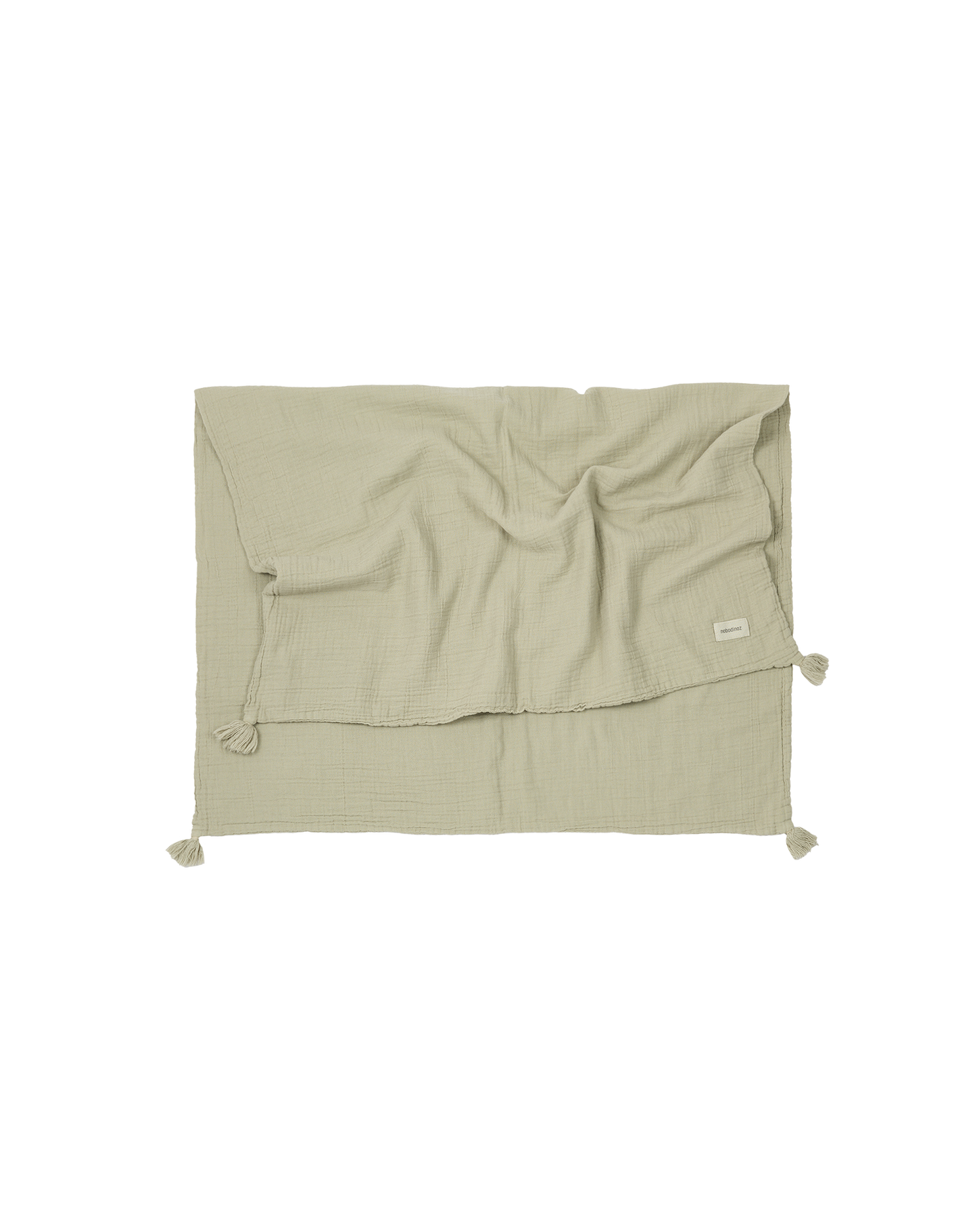 Wabi Sabi Baby blanket Washed double Muslin Gauze cotton - Green Matcha