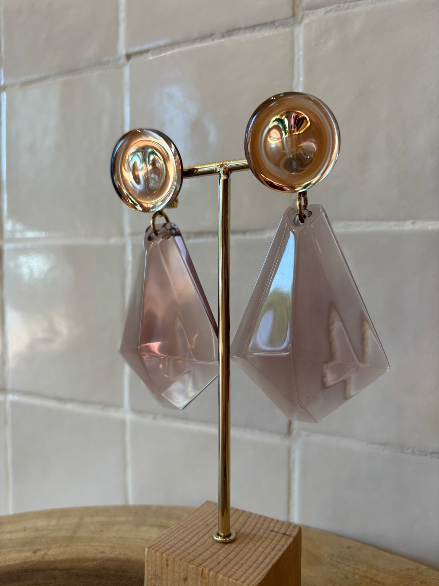 Pampilles earrings old pink