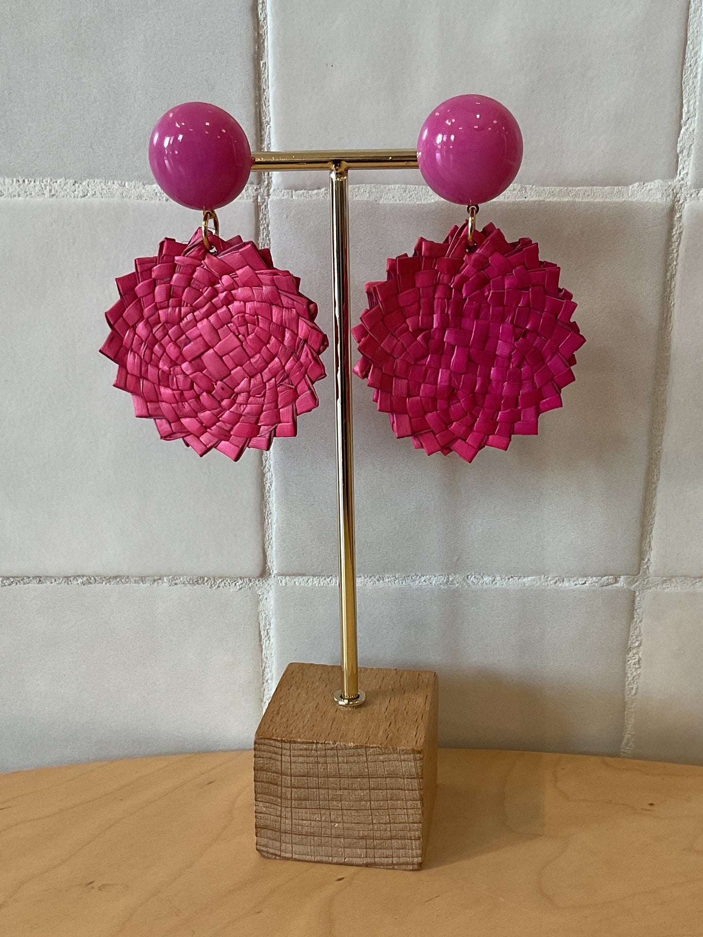 Plage Earrings Fuchsia