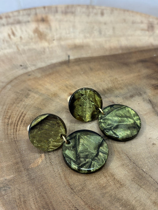 Juliette earrings glitter green