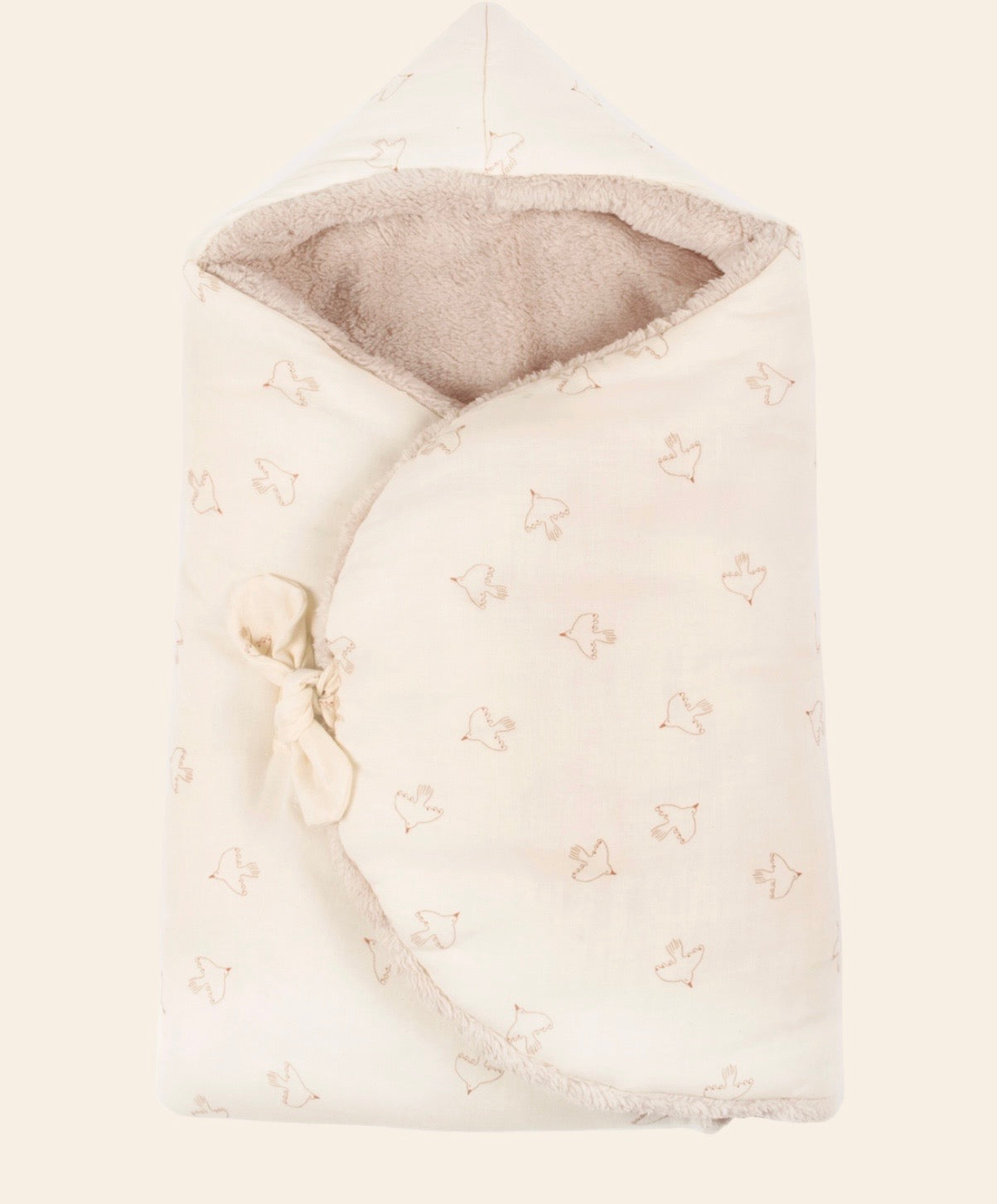 Baby Nest/Nid d’ange Wabi Sabi cozy (0-3M) - Brown Hoshi Birds