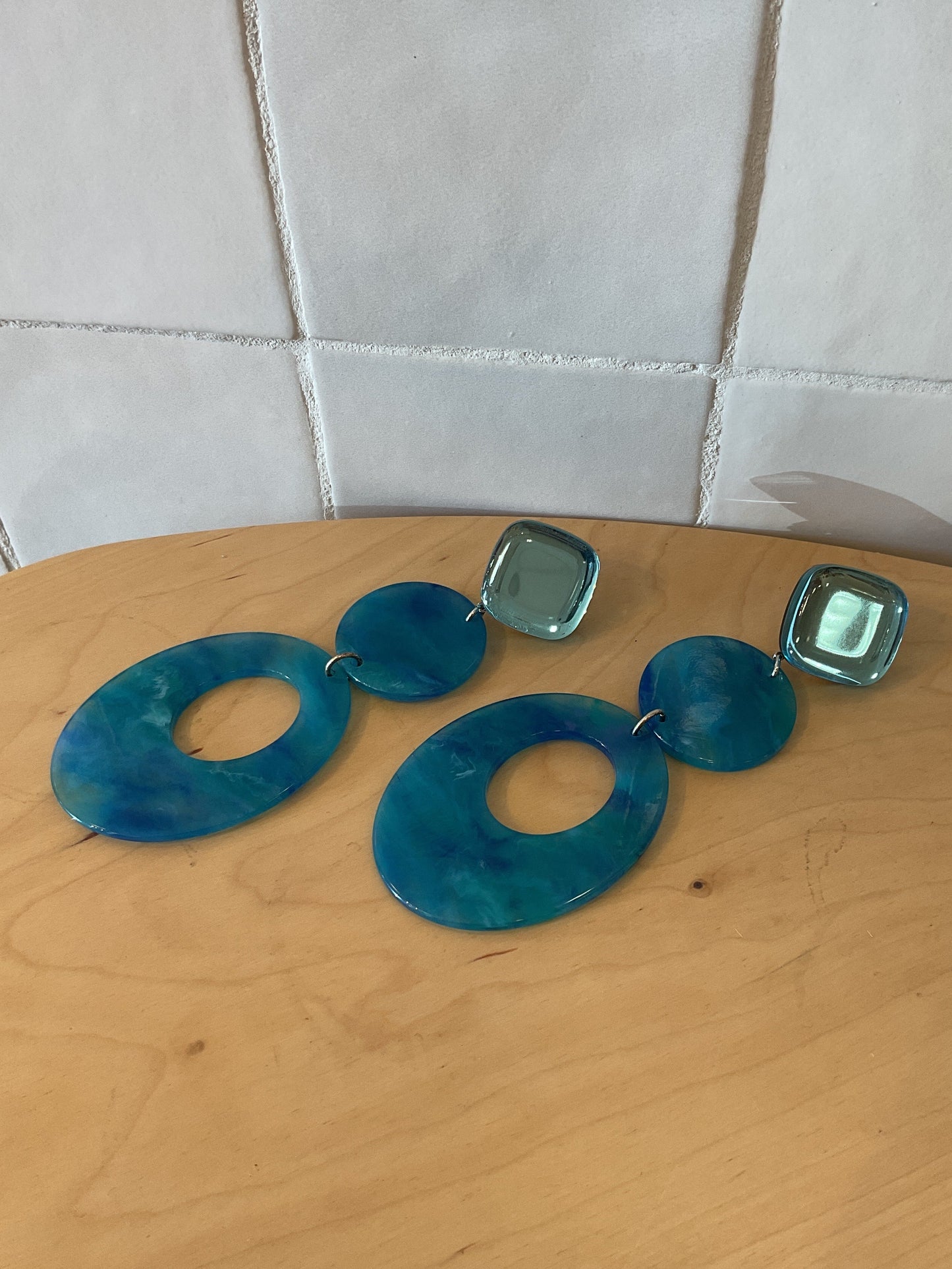 Lola Earrings Blue Turquoise