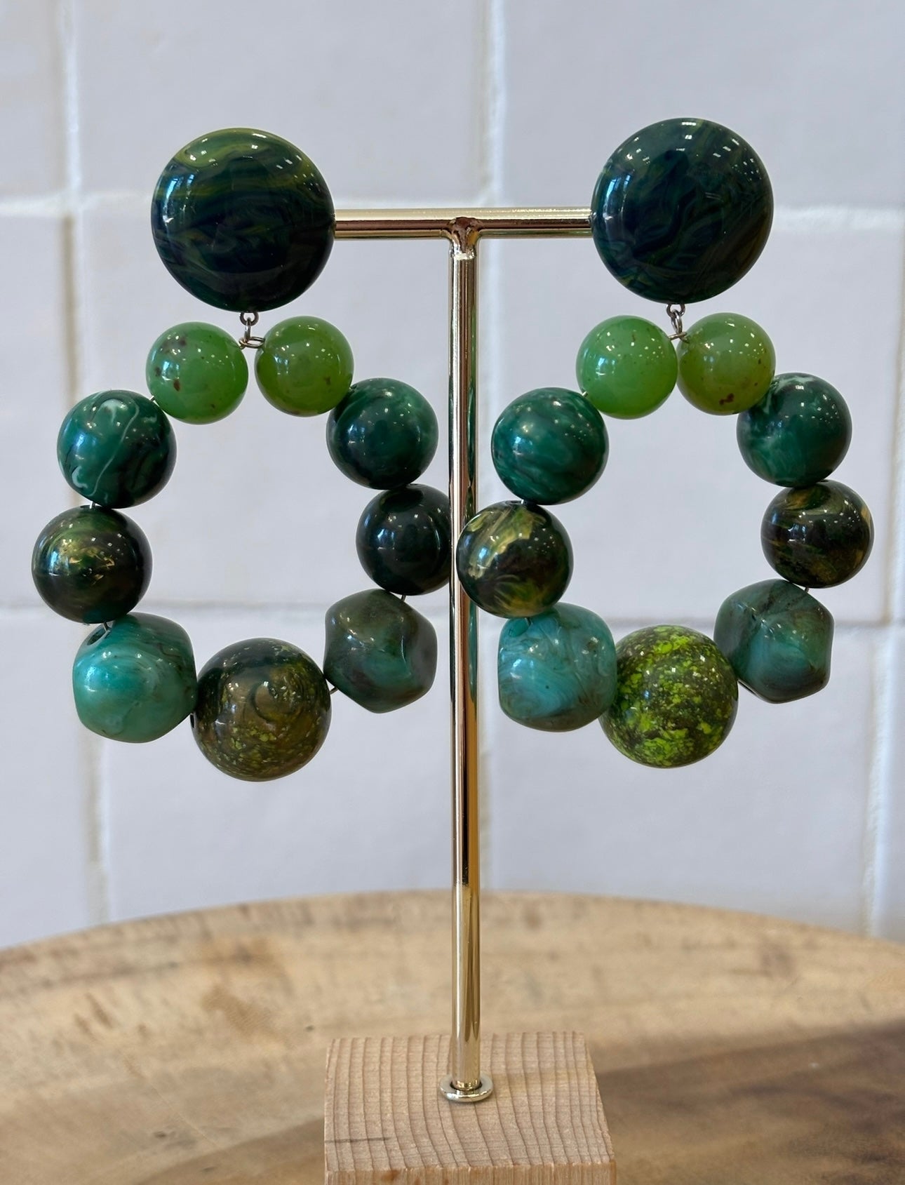 Bastille Earrings Green