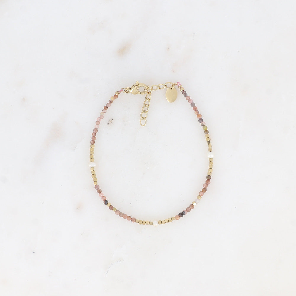 Braceline Bracelet Natural Stones Gold