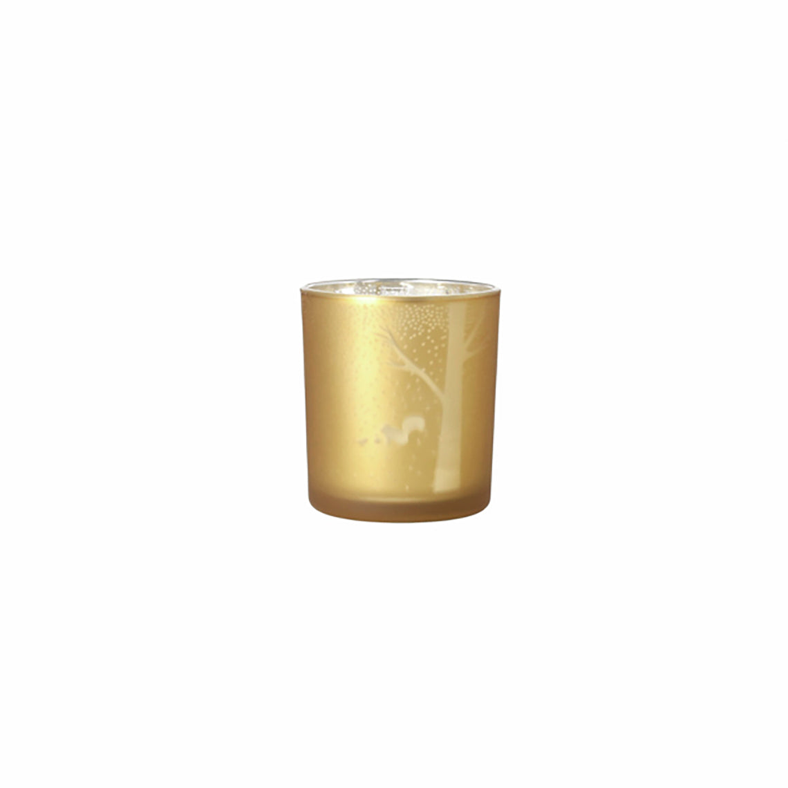 Tealight Holder - Glossy Light Squirrel Gold