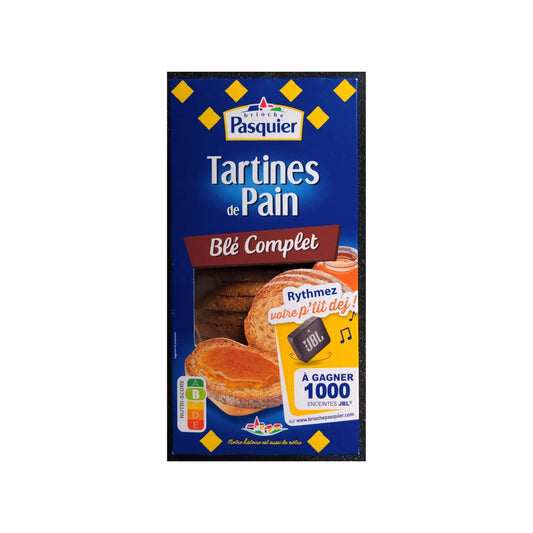 Tartines de pain Toasted bread w/ whole wheat - Pasquier 240g (8.5oz)