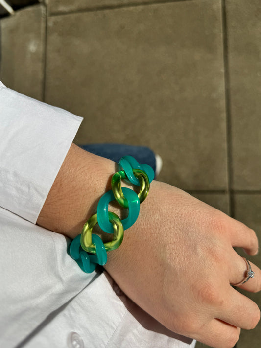Maille Bracelet Blue & Green