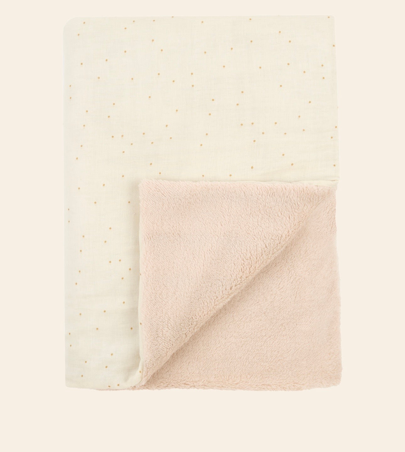 Wabi Sabi Baby blanket Washed double Muslin - Natural sweet dots