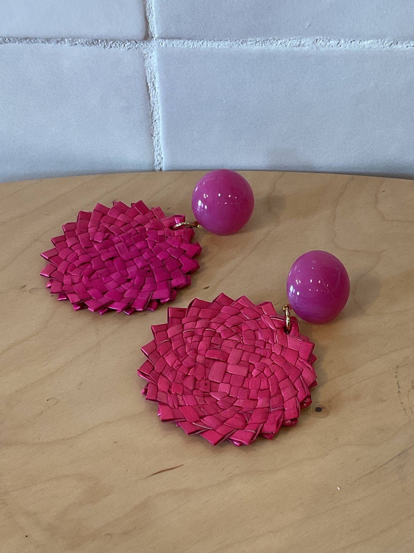 Plage Earrings Fuchsia